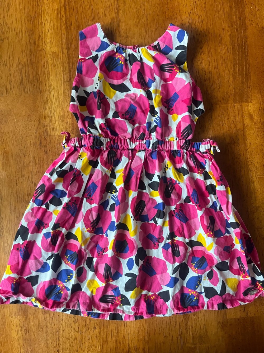 Girls' Pink Floral Casual Dress
